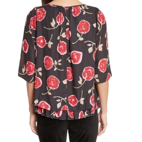 Kate Spade Hazy Rose Double Layer Top Blouse - Picture 3 of 13